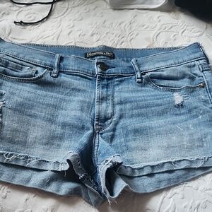 Abercrombie & Fitch Light Blue Jean Shorts